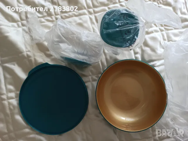 Tupperware купа и 2 чаши, снимка 1 - Прибори за хранене, готвене и сервиране - 47236803