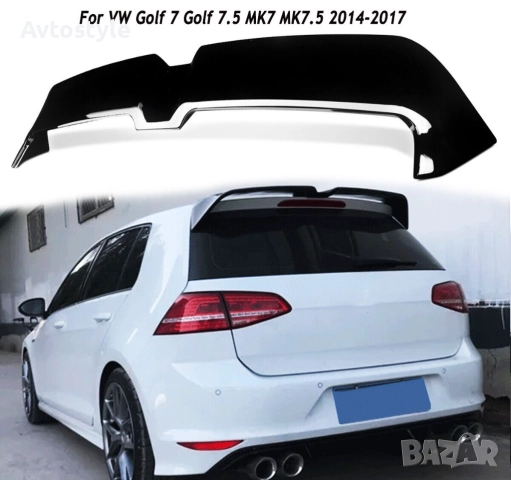 Спойлер за задно стъкло , VW Golf-7 Черен Лак, снимка 1