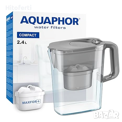 Компактна кана за филтриране на вода AQUAPHOR с 1 филтър Maxfor
