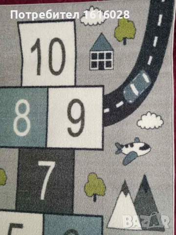 Детски образователен килим с улици,цифри,картинки и фигури на Paco Home., снимка 7 - Други - 49730103