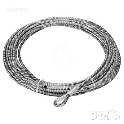 Стоманено въже за лебедка 28 метра 9.5mm 6.12 тона (13500lbs)