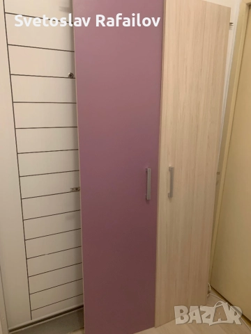 Детско двуетажно легло с бюро и гардероб с двулицев матрак Заедно детска секция с бюро и гардероб 15, снимка 9 - Мебели за детската стая - 52582292