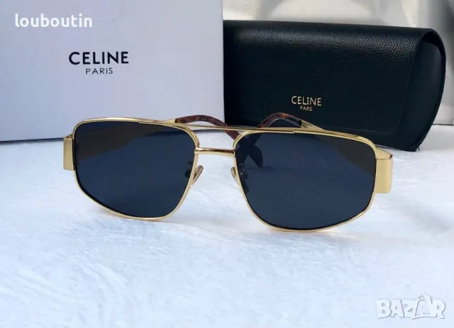 Celine 2024 дамски слънчеви очила овални два цвята сребърни златни, снимка 7 - Слънчеви и диоптрични очила - 47011956