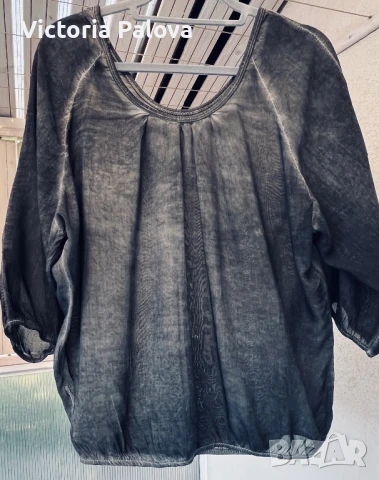 Въздушна блуза- балон  Италия, снимка 9 - Корсети, бюстиета, топове - 51200142