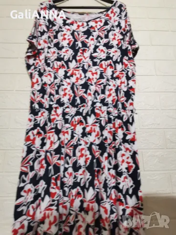 ДЪЛГА СТРАХОТНА РОКЛЯ 3XL-4XL, снимка 4 - Рокли - 50338942