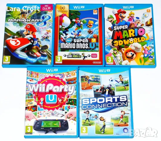 Wii U Mario 3D World, New Super Mario Bros  Mario Kart 8