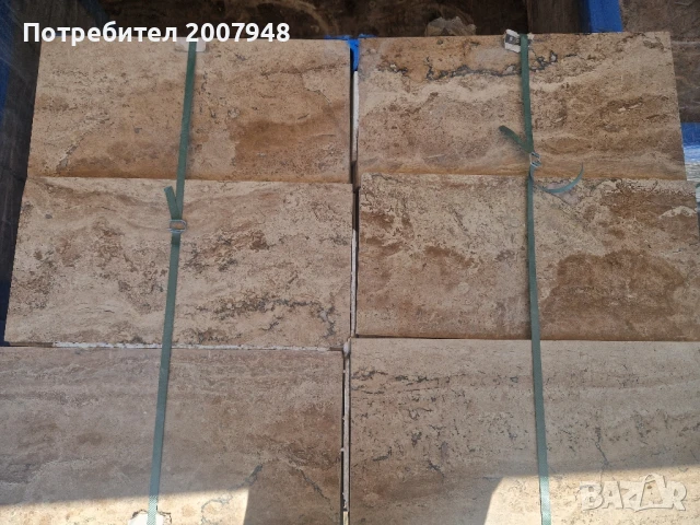 Травертин Ноче 1.2х61х30.5 - 48 лв./кв.м.с ДДС, снимка 8 - Облицовки - 50491502