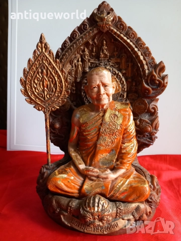 Стара БУДИСТКА Статуетка ,Фигура , МОНАХ , Буда