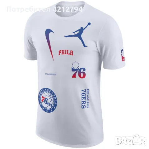 Оригинална тениска Nike- NBA , Philadelphia 76ers, снимка 1 - Тениски - 47019865