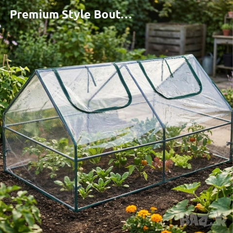 Компактна градинска оранжерия - стабилен амикроклимат за вашите растения, снимка 8 - Оранжерии - 53892432