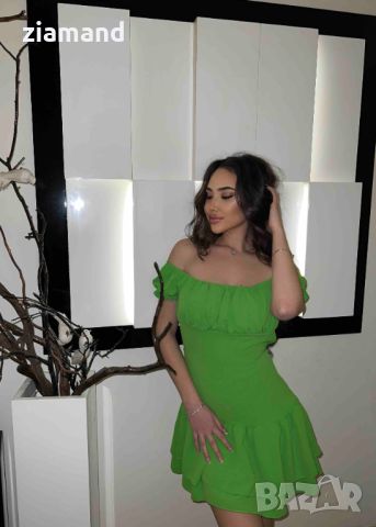Лятна рокля зелена, снимка 2 - Рокли - 45276688