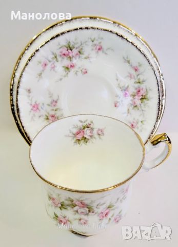 Троен комплект Royal Albert PARAGON Victoriana Rose., снимка 7 - Колекции - 45528837