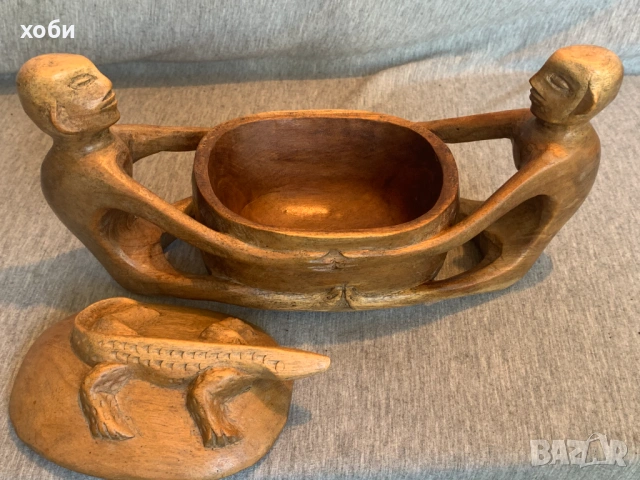 дървена фигура добра изработка , снимка 4 - Антикварни и старинни предмети - 54100707