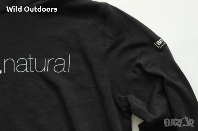 SUPER NATURAL - мъжка мерино горница, суичър, размер L, снимка 3 - Спортни дрехи, екипи - 53357723