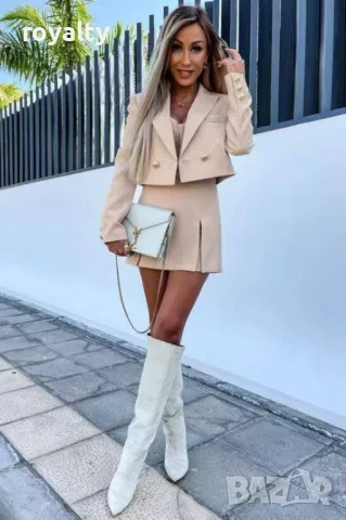 Бежов дамски комплект , снимка 2 - Комплекти - 50005063