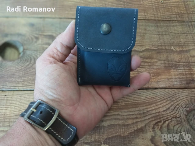 Джобен мъжки кожен портфейл 