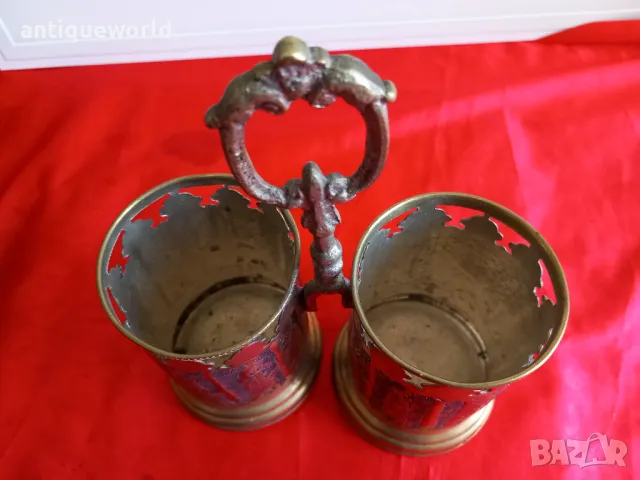 Стар ПЕРСИЙСКИ Бронзов Съд за Прибори, снимка 5 - Антикварни и старинни предмети - 50029840