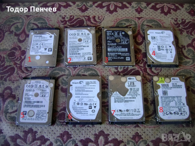 Хард дискове за лаптопи от 512 GB до 1 TB без забележки