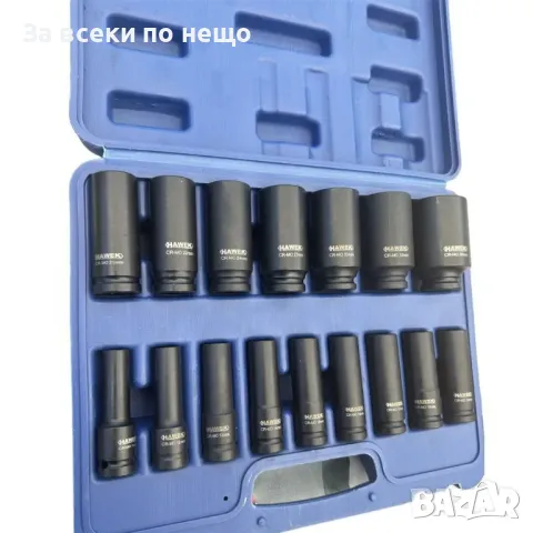 Комплект ударни вложки 16 части 1/2 (10 - 36 мм) HAWEK, снимка 3 - Други инструменти - 50366222
