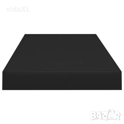 vidaXL Окачен стенен рафт, черен, 60x23,5x3,8 см, МДФ(SKU:323832), снимка 4 - Други - 49344270