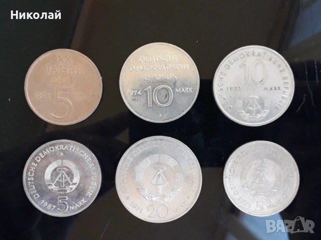 лот от 6 броя юбилейни монети Германия