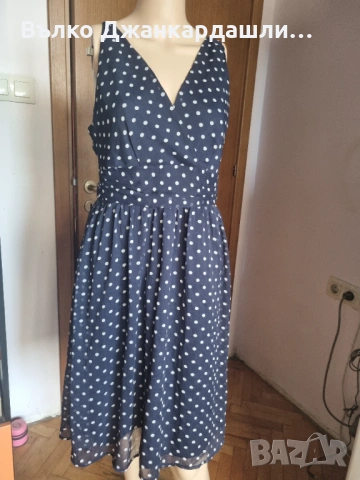 Рокля на точки Vero Moda, размер L, снимка 8 - Рокли - 53190242