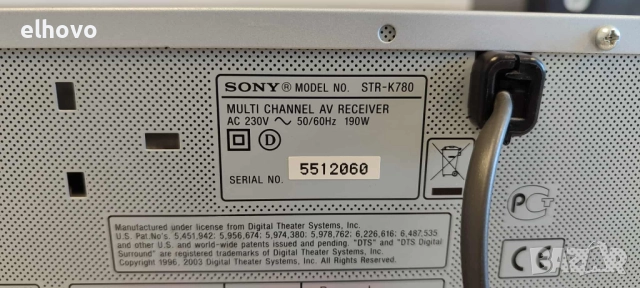 Ресивър SONY STR-K780, снимка 9 - Ресийвъри, усилватели, смесителни пултове - 51601468