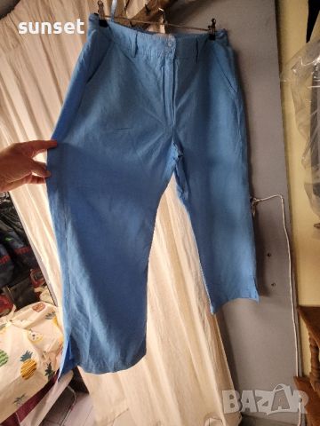 ЛЕНЕН син панталон- 46/48 размер , снимка 4 - Панталони - 46430649