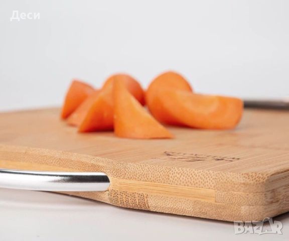 Бамбукова кухненска дъска с дръжка – Идеалният партньор за вашата кухня, снимка 2 - Аксесоари за кухня - 46102255