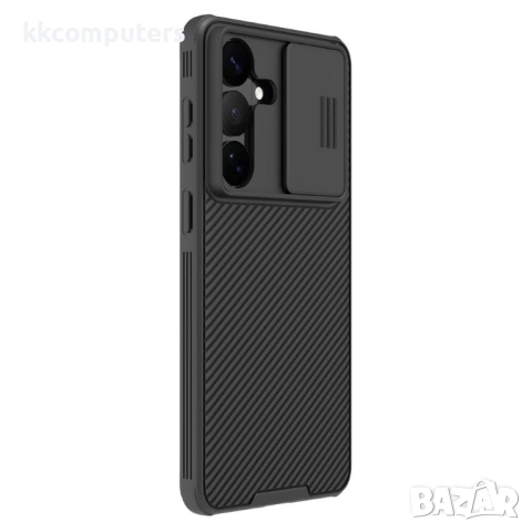 NILLKIN Camshield Pro за Samsung S26+ - PC+TPU, Плъзгащо капаче за камера, Черен, Вкл. Протектор, снимка 3 - Калъфи, кейсове - 53709858