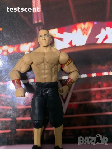 Екшън фигура WWE John Cena Джон Сина Mattel Basic Black Shorts Red Bands figure играчка, снимка 6 - Колекции - 48438241