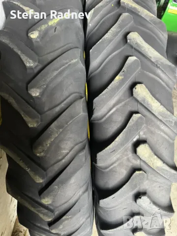 Комплект 4 бр. тесни гуми с джанти за редови обработки - John Deere (300/95-46 - 270/95-32) - N01929, снимка 4 - Селскостопанска техника - 49789379