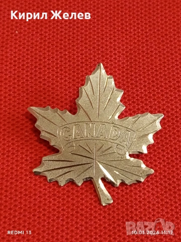 Сребърна брошка КАНАДА може да се носи на ревер,раница и дрехи 53044, снимка 6 - Колиета, медальони, синджири - 53051858
