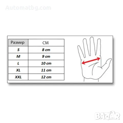 Детски мото ръкавици Automat, S и M, С велкро, Червени, снимка 3 - Аксесоари и консумативи - 49486769