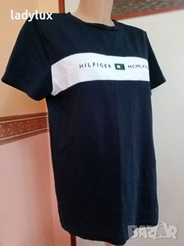 Tommy Hilfiger, Оригинална Тениска, 100% Памук, Размер S/М. Код 2264, снимка 3 - Тениски - 45997583