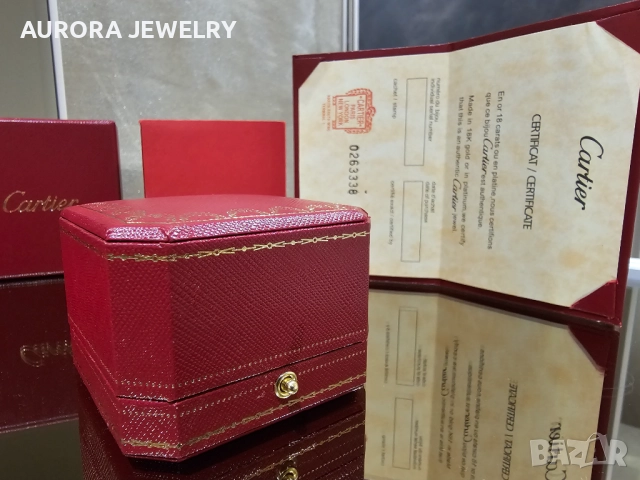 CARTIER Пълен Комплект Кутия и Сертификат за Колие, снимка 3 - Колиета, медальони, синджири - 52818963