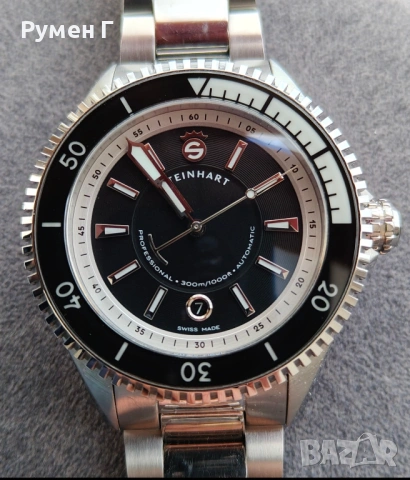 Steinhart Ocean Two, automatic, 300m, швейцарски дайвър в перфектно състояние, бартер
