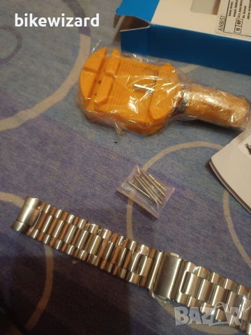 Верижка неръждаема стомана 22 ММ. за часовник+ машинка за стесняване НОВИ, снимка 2 - Каишки за часовници - 53251796