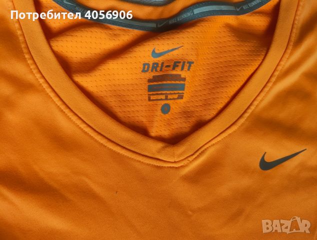 Тениска Nike, цвят оранж, размер S, снимка 3 - Тениски - 46775649