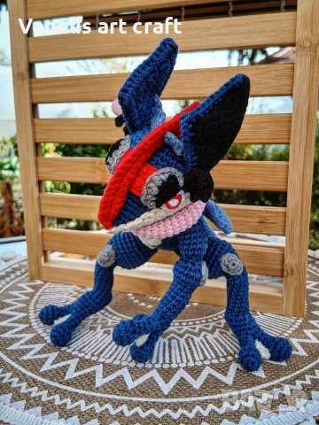 Покемон Аш- Гренинджа / плетена играчка Pokemon Ash-Greninja , снимка 2 - Колекции - 52675771