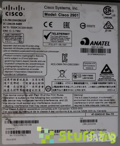 Cisco 2901 router, снимка 4 - Рутери - 50220231