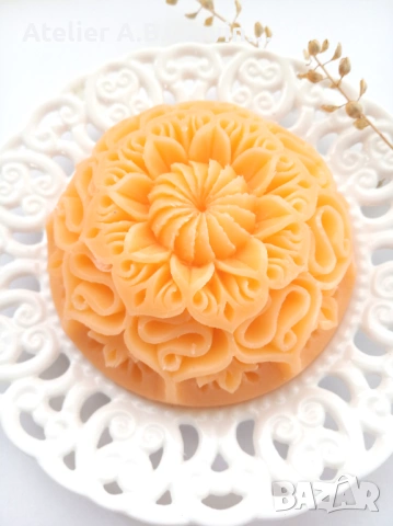 Ароматен глицеринов карвинг сапун ръчно гравиран ,подходящ за ващия интериор, снимка 5 - Декорация за дома - 53594040