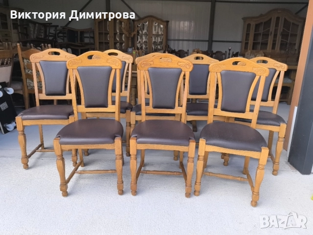 Комплект от 8 трапезни стола 