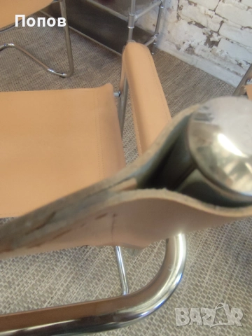 Конзолен стол стил bauhaus, снимка 6 - Столове - 51726315