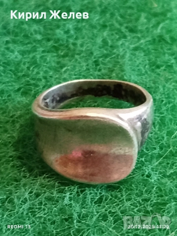 СРЕБЪРЕН АНГЛИЙСКИ СТИЛ АРТ НУВО СТИЛ ПРЪСТЕН 52354