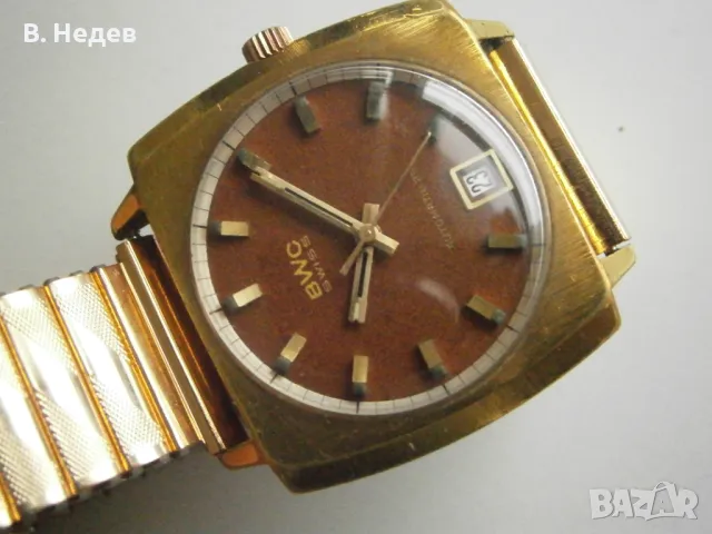 BWC, automatic, case 35,3 mm, cal. ETA 2783, 25 jewels, Swiss, снимка 2 - Мъжки - 48497491