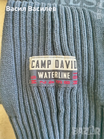 Синя блуза Camp David original™ - M размер, снимка 4 - Суичъри - 51934352