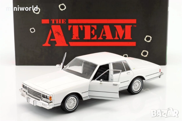 Chevrolet Caprice Classic 1980 от сериала A-TEAM - мащаб 1:18 на Greenlight моделът е нов в кутия, снимка 7 - Колекции - 52825476