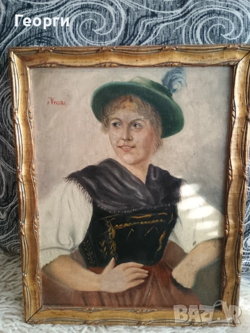 Картина масло-71, снимка 3 - Антикварни и старинни предмети - 53768542