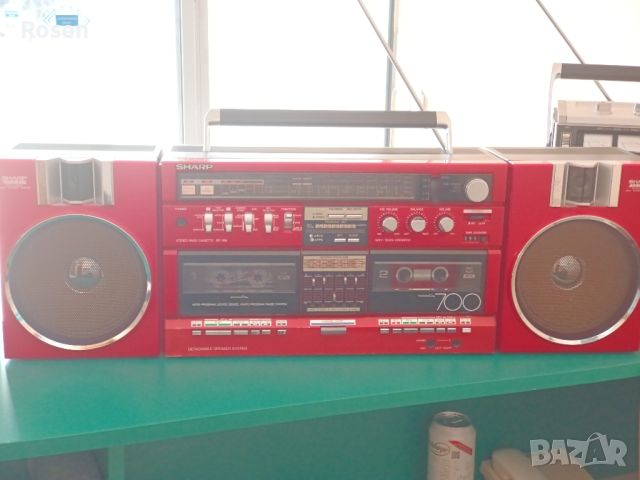 Продавам радиокасетофон boombox Sharp gf 700 ZR Japan , снимка 8 - Радиокасетофони, транзистори - 46657450